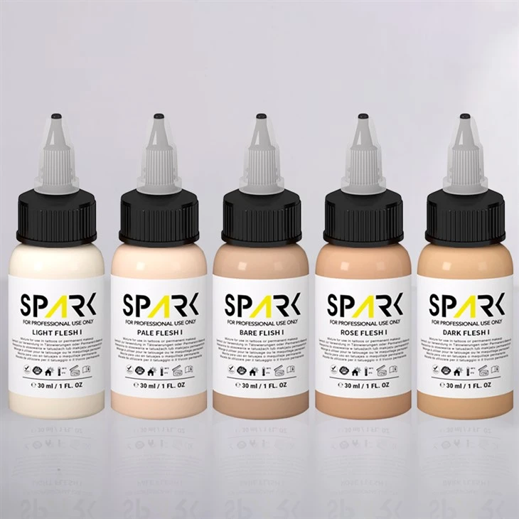 Set Warna Kulit Cerah Sesuai UE 5 Warna Untuk Tato Realistis Untuk Tato Dan Seni Tubuh