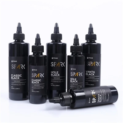 4oz Organik 3 seri klasik lubang hitam tinta tato hitam vanta hitam