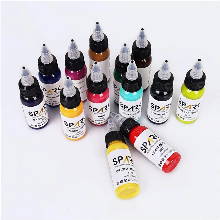 Premium Organic Long-Lasting Fast Coloring Tattoo Ink For Tattooing factory