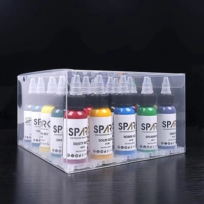 1oz (30ml) Set Tinta Tato 25 Warna Premium Tahan Lama & Cepat Spark untuk Tato dan Seni Tubuh