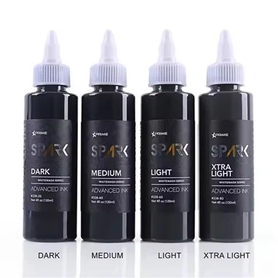 High - kualitas spark terbaru 4oz*4 Whitewash Sets Tinta Tato Temporary Tahan Air