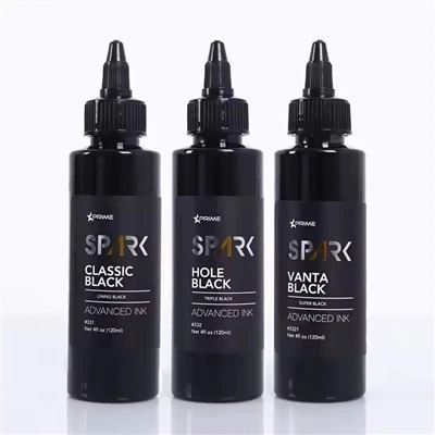Factory Spark Custom Berkualitas Tinggi Hitam Cuci Pigmen Pigmen Warna Mixer Triple Profesional Wakil Tinta Tato Hitam