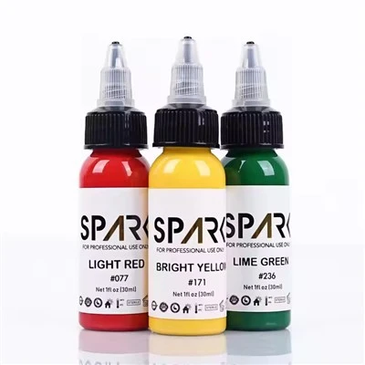 Spark Organik 1oz (30ml) Kulit Tattoo Tattoo Supply Tinta Tinta Tato Pigmen Permanen Permanen