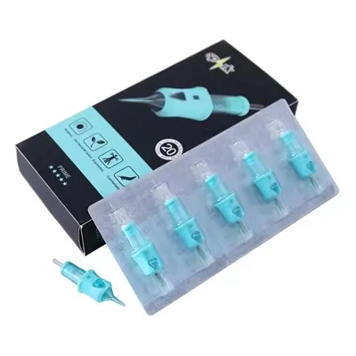 Grosir mudah operasi silikon lengan silikon kartrid jarum tato stainless steel for body art tubuh