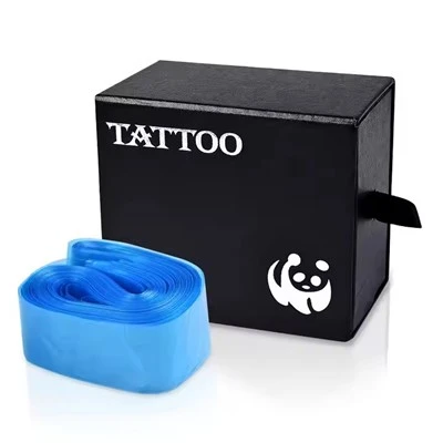 Grosir 125 pcs peralatan mikroblading biru peralatan tato lengan kabel tato menutupi tas