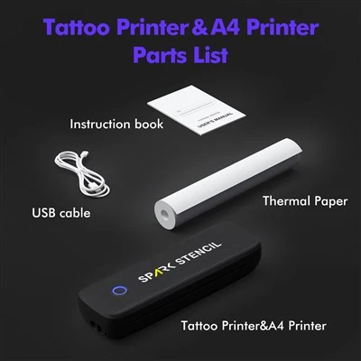 Nirkabel bluetooth tattoo tattoo transfer mesin stensil