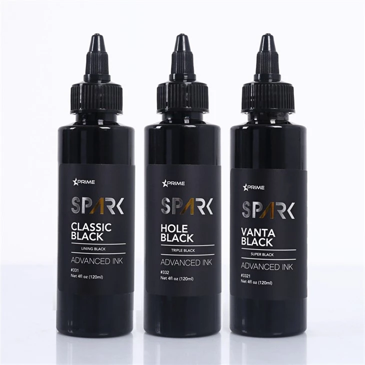 4OZ Tinta Tato Percikan Hitam Vanta Hitam Lubang Hitam Klasik Tinta Tato Hitam