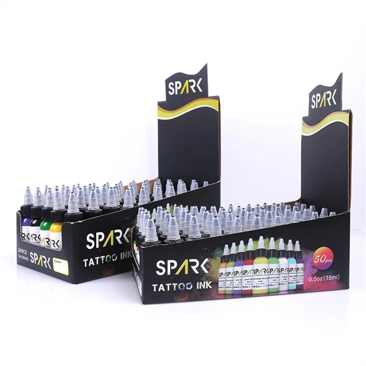 50 Set Warna Tinta Tato Pigmen Tinta Tato Vegan Tinta Tato 30Ml