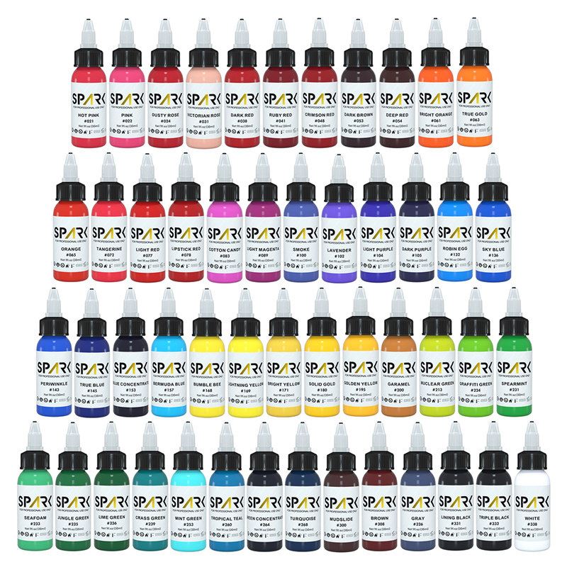 Set Tinta Tato Pasokan Tato Tinta Spark Premium