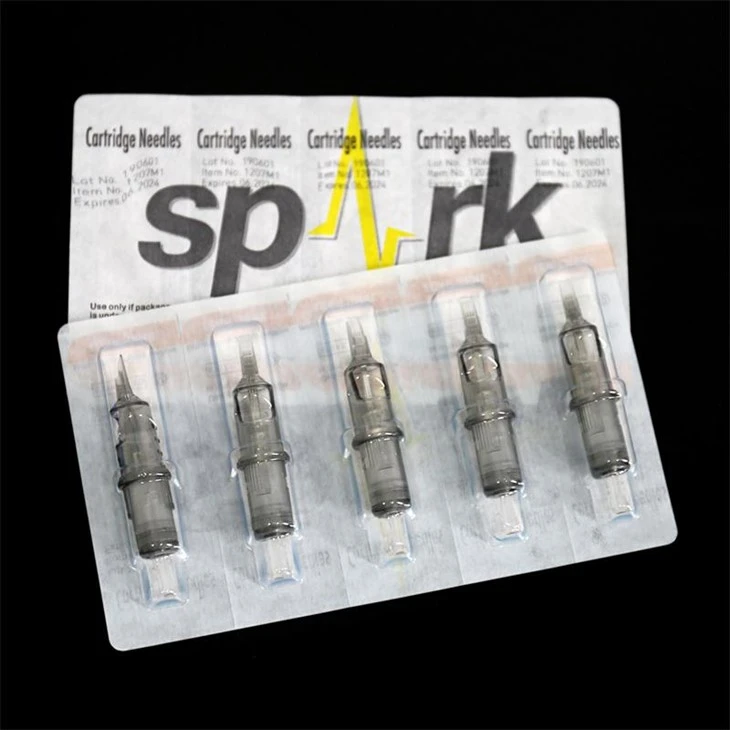 Spark Greywash Tattoo Needle Cartridges 0.35MM Curved Magnum