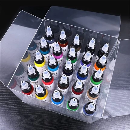 Set 25 Warna Tinta Tato Percikan Bebas Timah Tinta Tato Hitam Tinta Tato Hitam