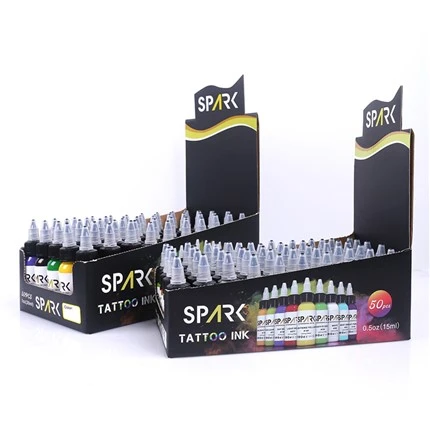 50 Set Warna Tinta Tato Pigmen Tinta Tato Vegan Tinta Tato 30Ml