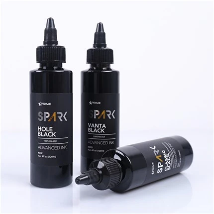 Lubang Hitam 4OZ Tiga Tinta Hitam Seri Spark Tinta Tato Tinta Tato Cahaya Hitam