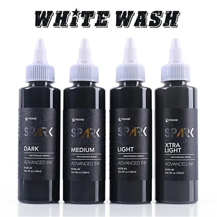 SPARK KUALITAS TINGGI 4OZ terbaru*4 set whitewash