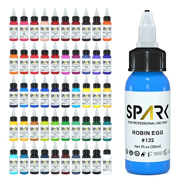 Set Tinta Tato Spark Warna Tinta Tato Profesional