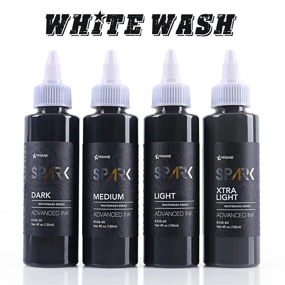 SPARK KUALITAS TINGGI 4OZ terbaru*4 set whitewash