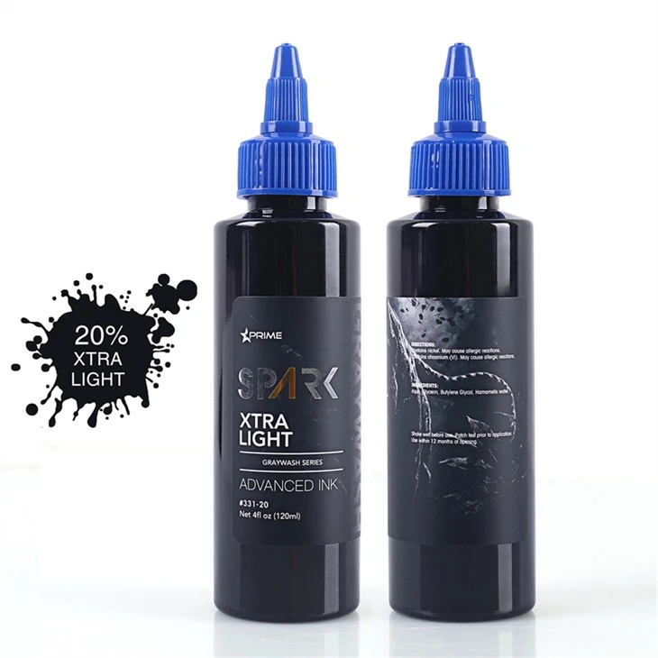 Set Tinta Tato Tinta Tato Percikan Hitam Profesional