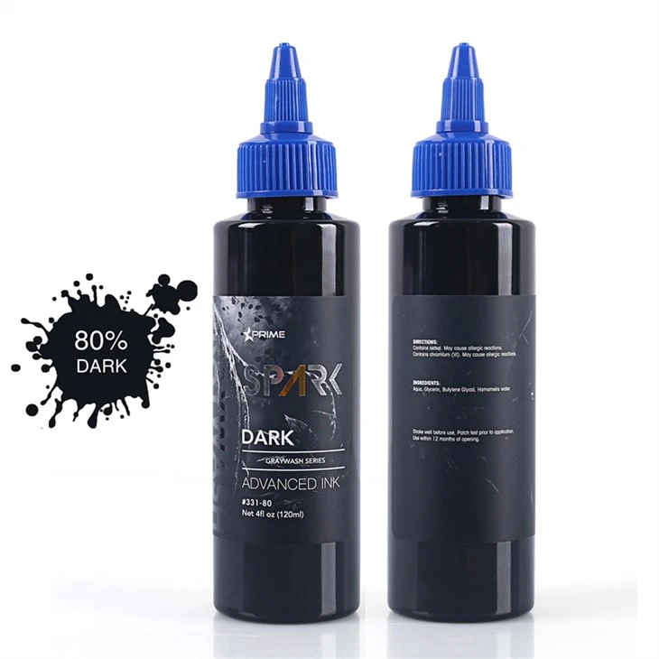 Tinta Tato dalam Jumlah Besar Tinta Tato Hitam Percikan Tinta Tato