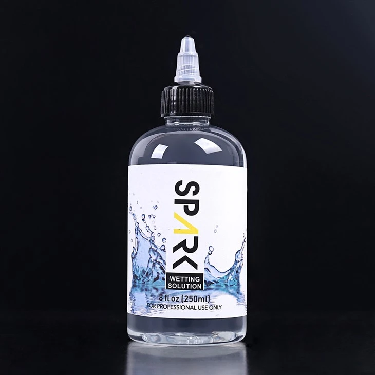 240ML 8OZ Solusi Pembasahan Tato Spark Solusi Pencampuran Tato Spark Tinta Tato Spark