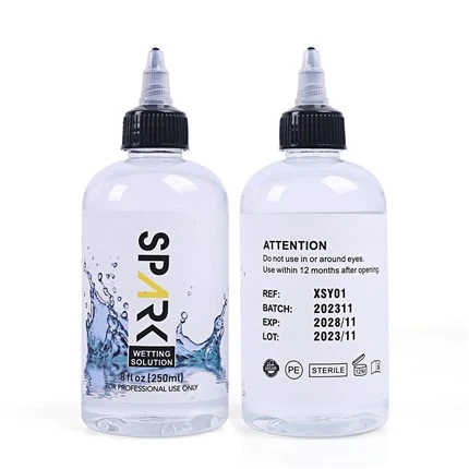 8OZ 240ML Solusi Pembasahan Tato Spark Solusi Pencampuran Tato Spark Tinta Tato Spark