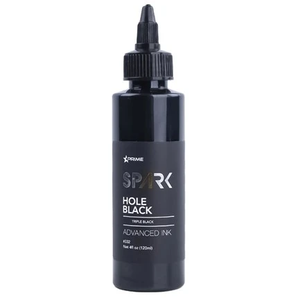 Pigmen Tinta Tato 4OZ Klasik Lubang Hitam Hitam Vanta Black Spark Tinta Tato Tinta Tato Hitam