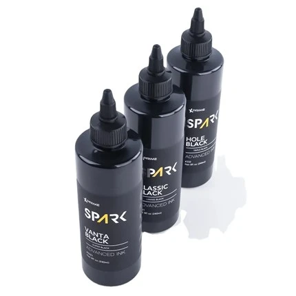 Vanta Black 8OZ 4OZ Super Tinta Hitam Seri Spark Tinta Tato Set Tinta Tato Profesional